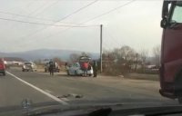 На трасі "Київ - Чоп" сталася ДТП (ФОТО, ВІДЕО)
