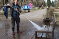 У Боздоському парку готуються до нового літнього сезону (ФОТО)