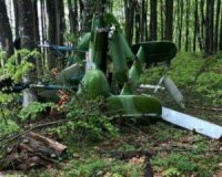 На Закарпатті в лісі на українсько-румунському кордоні розбився вертоліт (ВІДЕО)