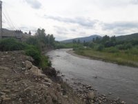 У Кобилецькій Поляні на Рахівщині укріплюють береги Шопурки (ВІДЕО)