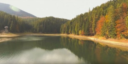 Осіння "родзинка" Закарпаття із висоти пташиного польоту: опубліковано ВІДЕО