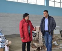 Михайло Рівіс оглянув, як ведеться реконструкція шкільного спорткомплексу
