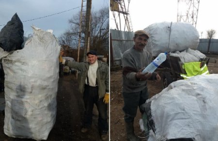 Цікава ініціатива: роми розчищають від пляшок найбруднішу річку Закарпаття (ФОТО)